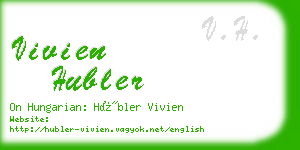 vivien hubler business card